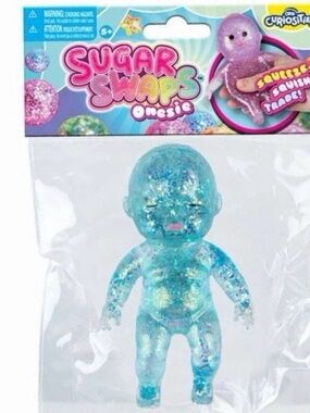 Sugar Swaps Onesie Glitter Blue Squishy Baby